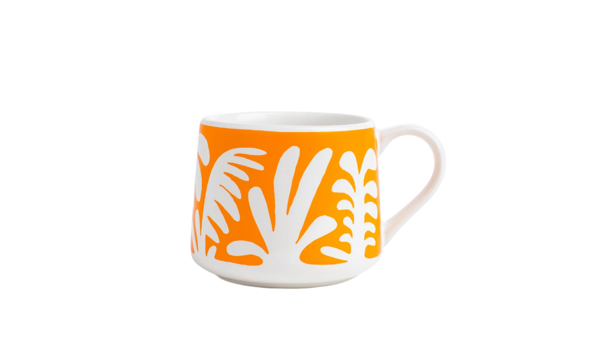 12oz Small Crescent Ceramic Mug (Under the Sea)