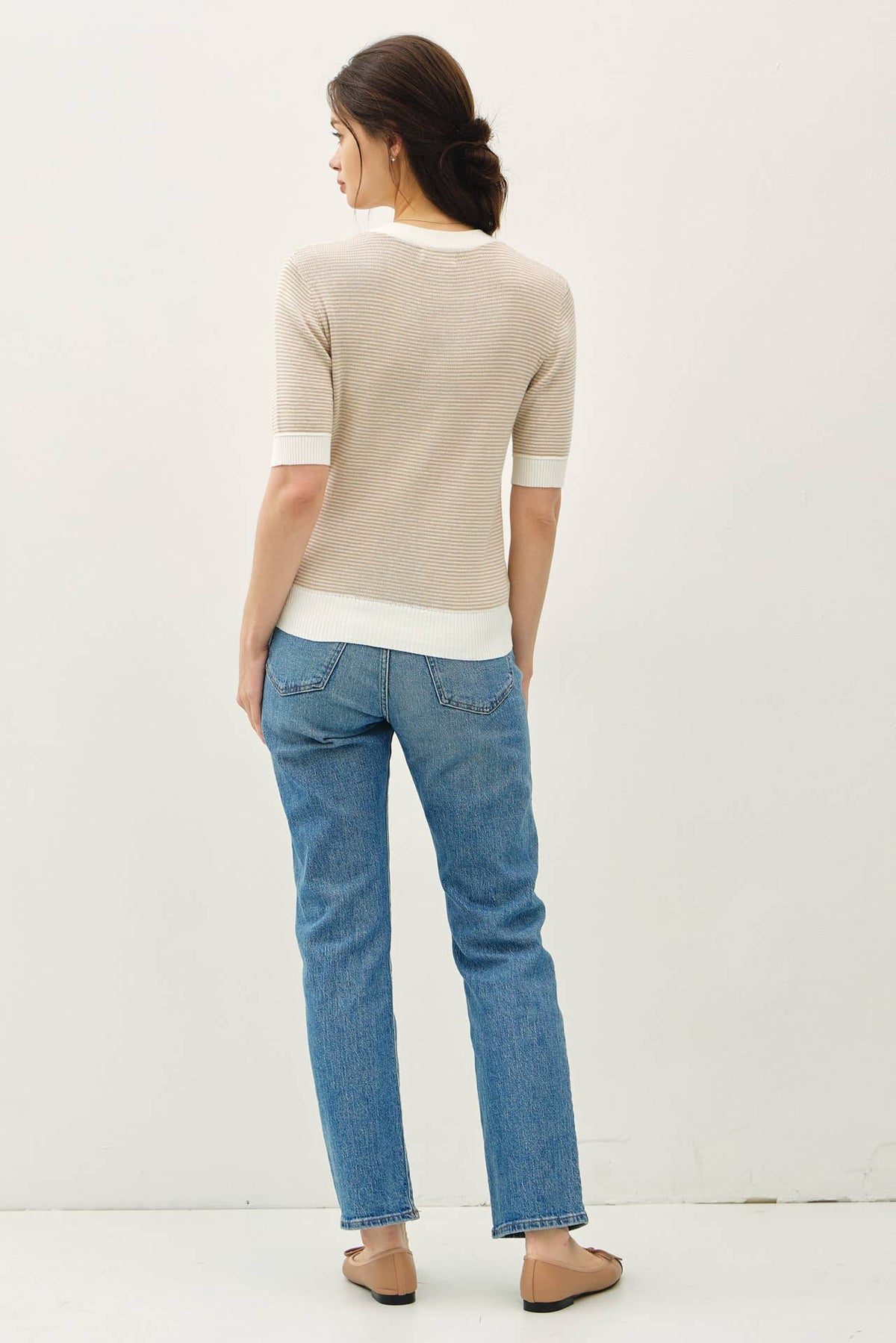 Pebble Beach Henley Sweater Top