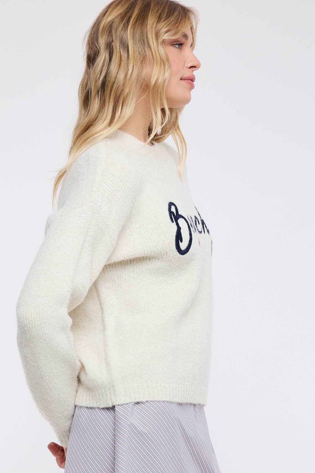 POINT LOBOS BEACHY BRUSHED SWEATER