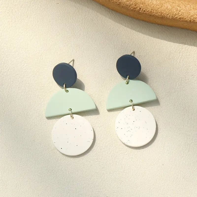Desert Moon Clay Earrings