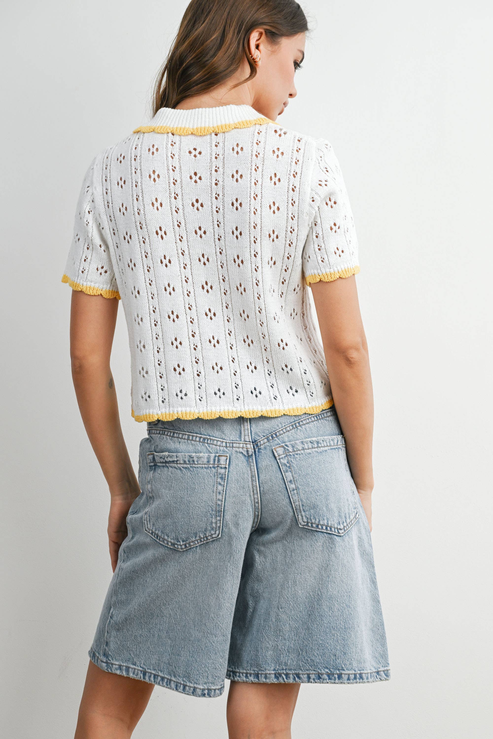 Wilder Ranch Knit Button-Front Top