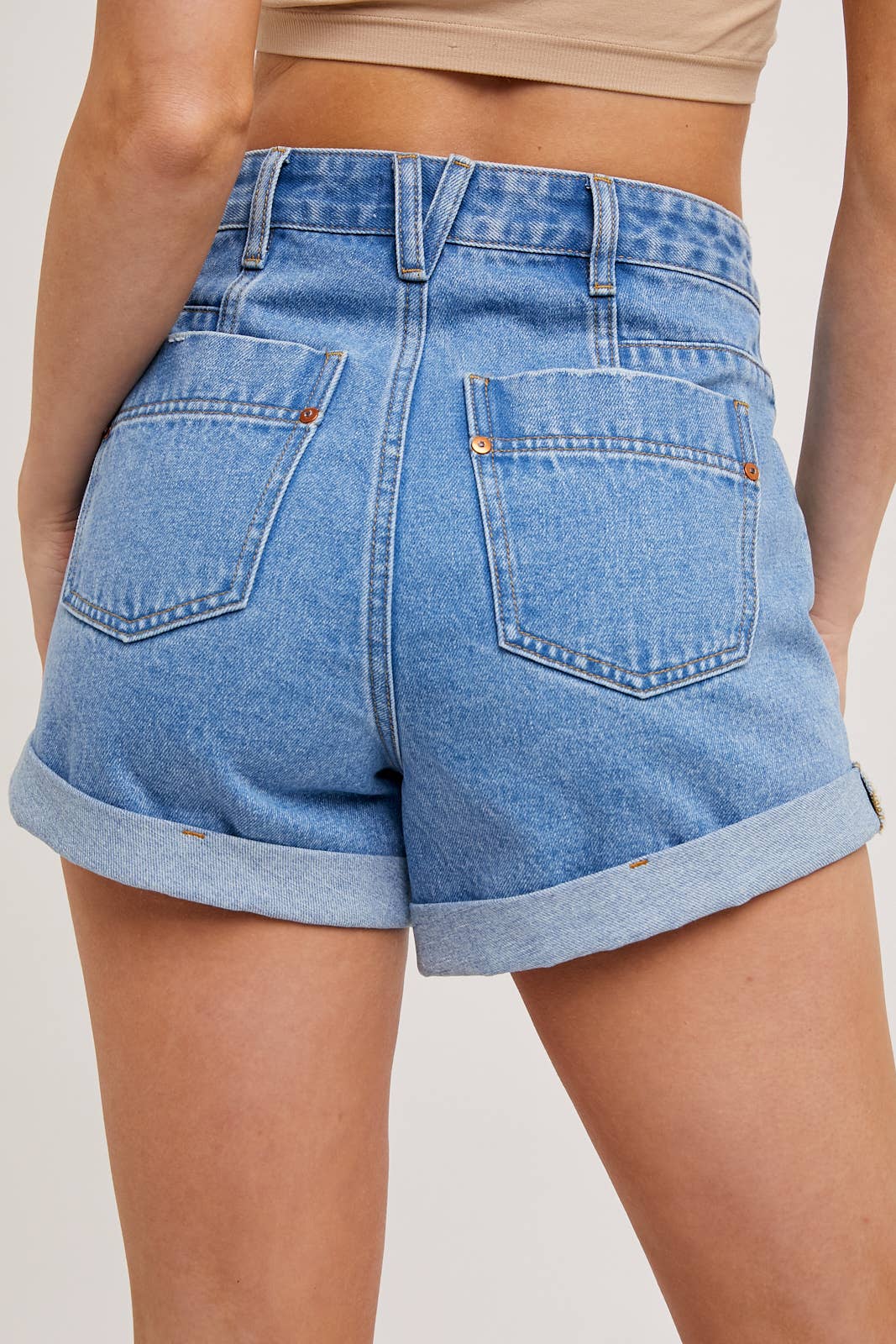 La Brea Rolled Denim Short / S