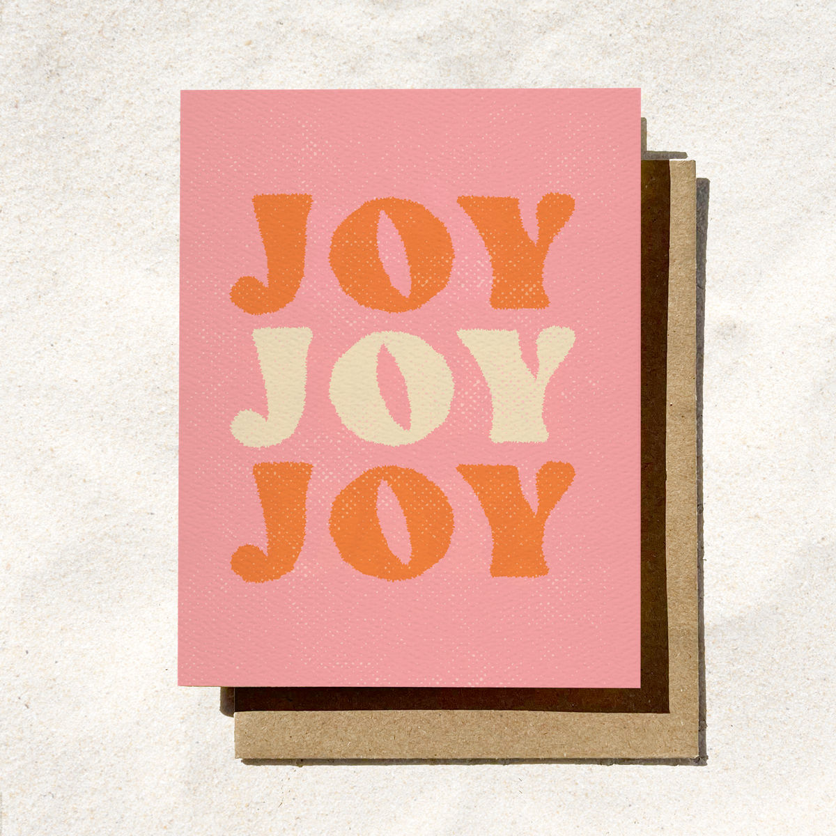 Joy Joy Joy Card | Holiday Card | Christmas Card | Pinkmas
