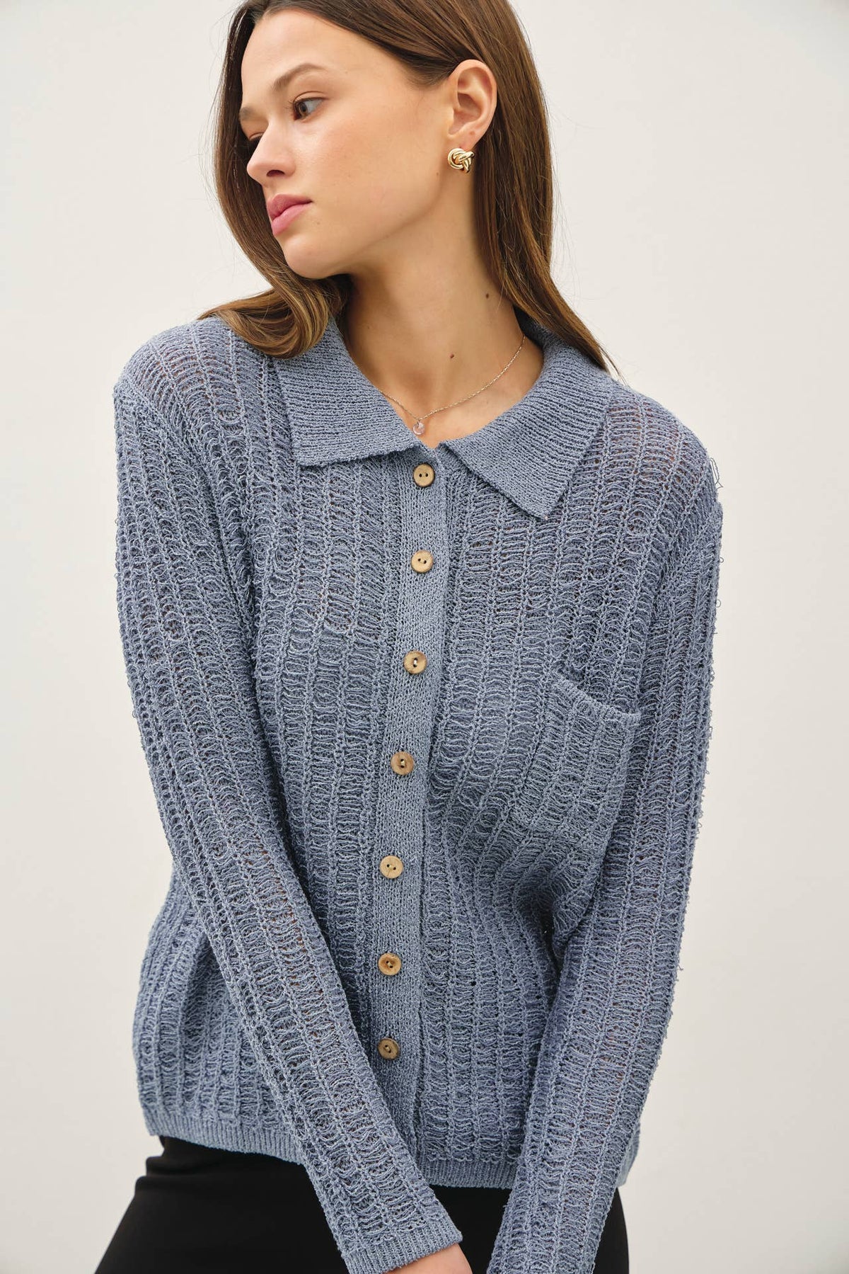 Sea Breeze Textured Knit