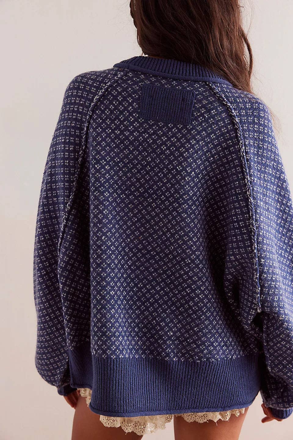 Tracy Jacquard Pullover Sweater