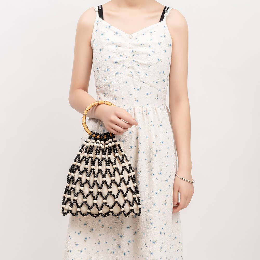 Wooden Bead Bag