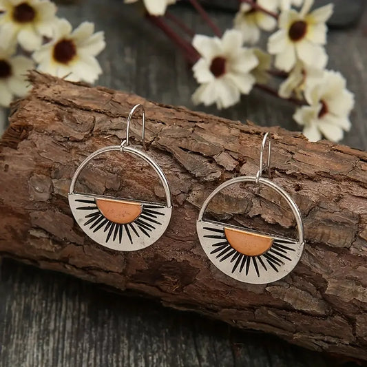 ALLOY SUNSET EARRINGS