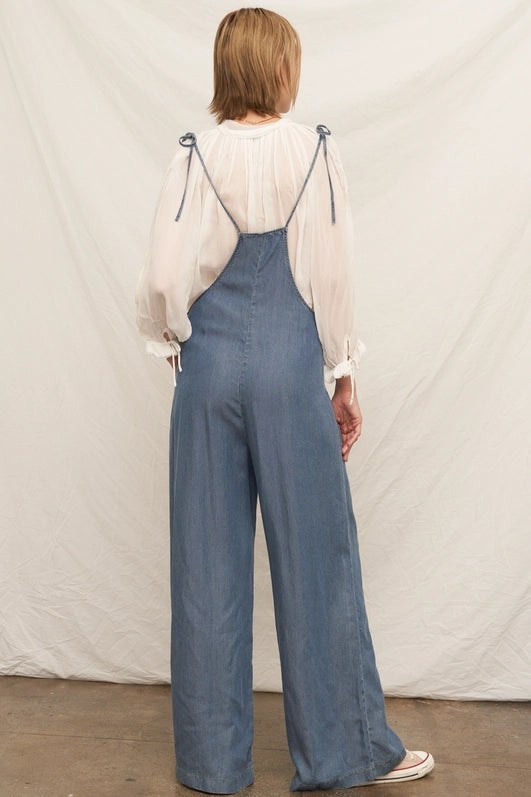 Seaside Soft Denim Jumpsuit