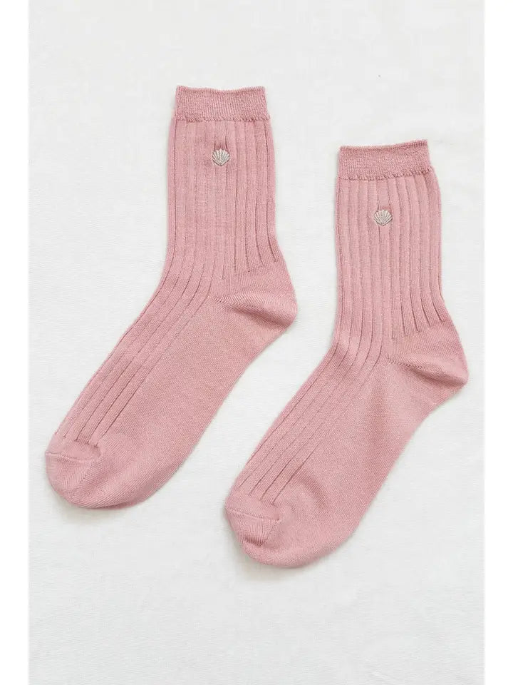 LE BON SHOPPE- HER SOCK EMBOIDERED