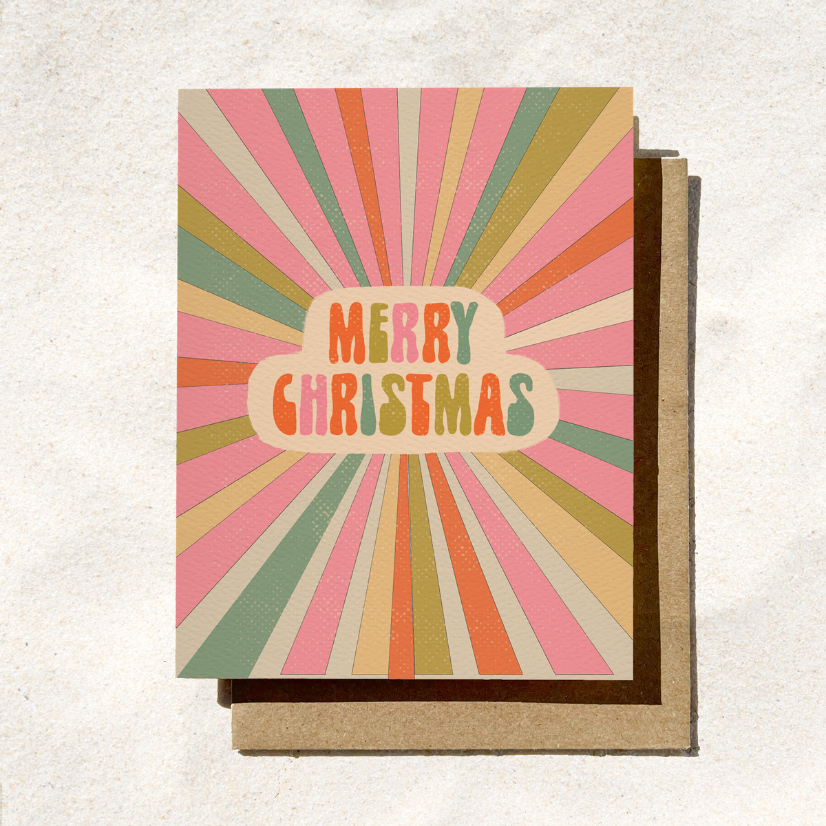 Christmas Card | Colorful Holiday Card | Retro christmas