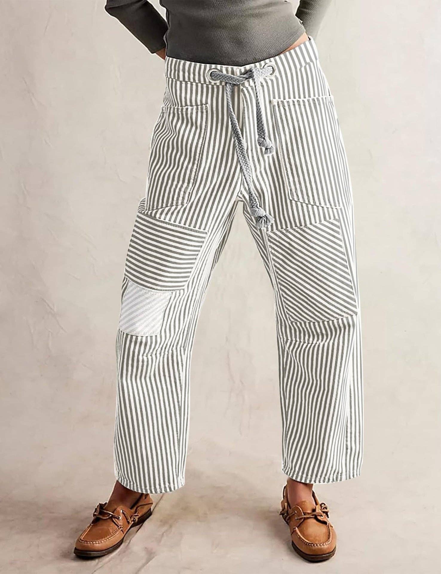 Moss Landing Striped Pants