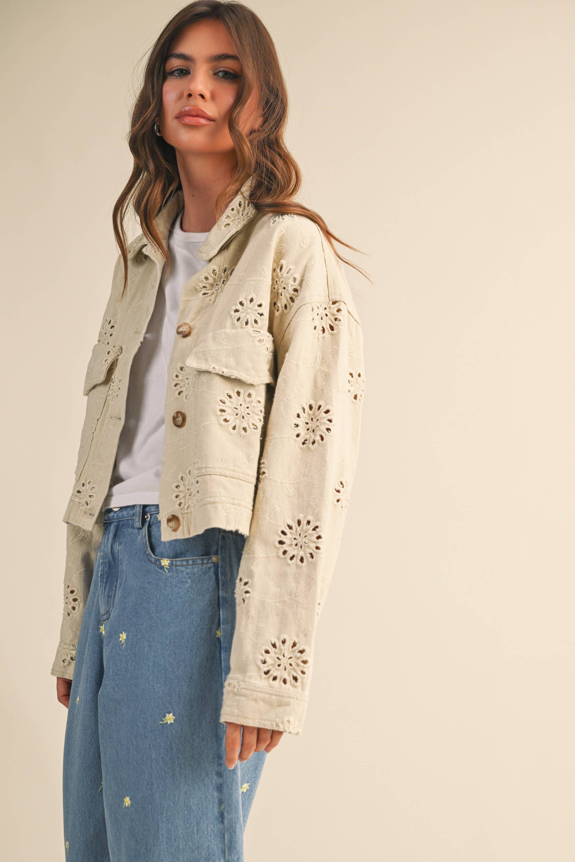 Mira Twill Cropped Jacket