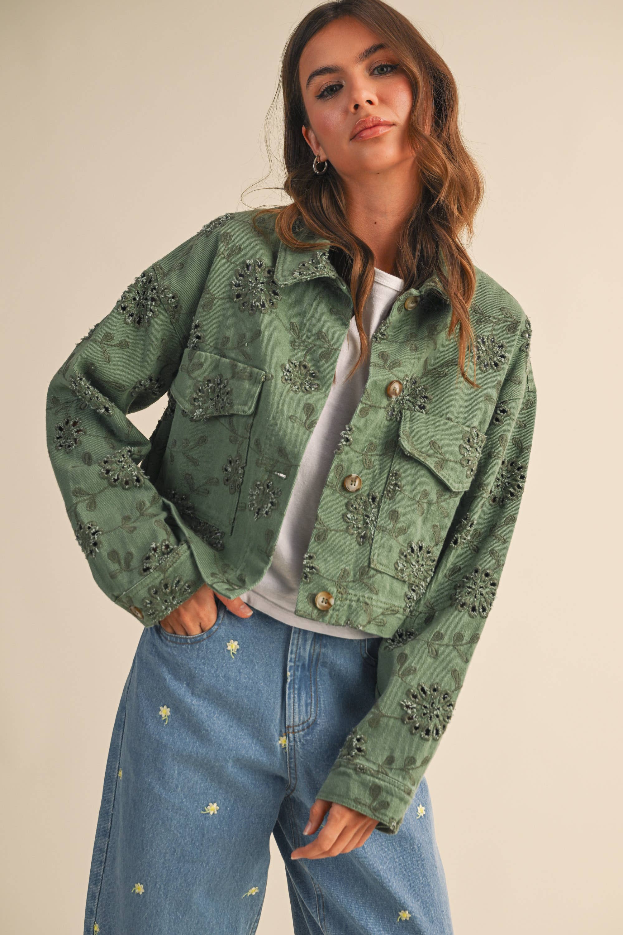 Mira Twill Cropped Jacket