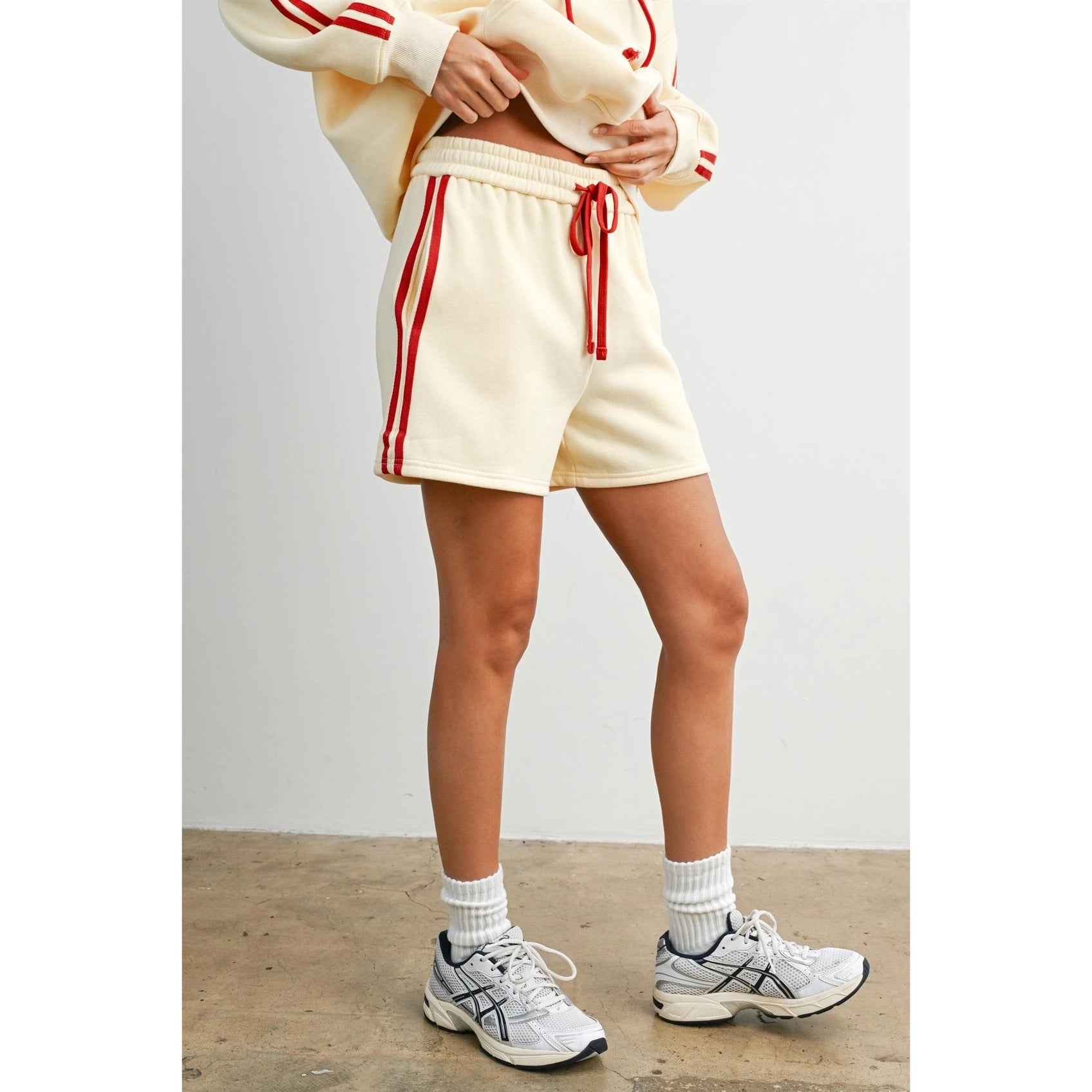 Lakeshore Striped Fleece Short