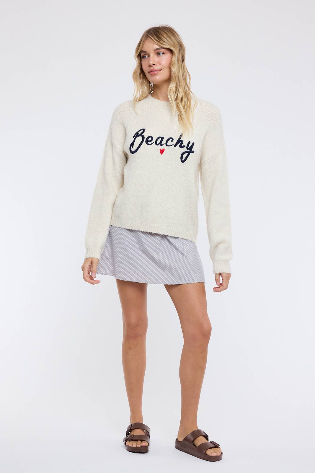 POINT LOBOS BEACHY BRUSHED SWEATER