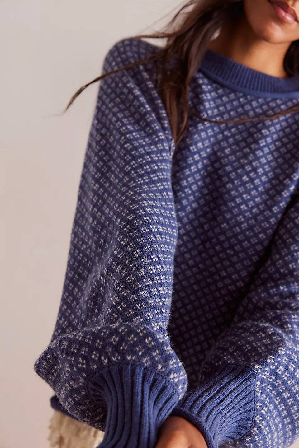 Tracy Jacquard Pullover Sweater