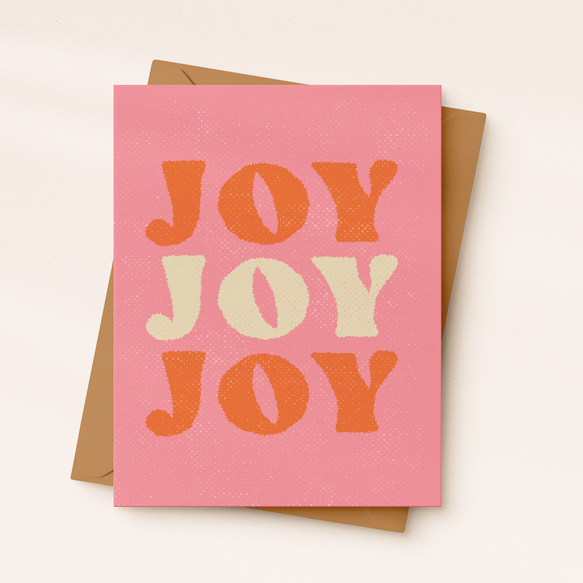 Joy Joy Joy Card | Holiday Card | Christmas Card | Pinkmas