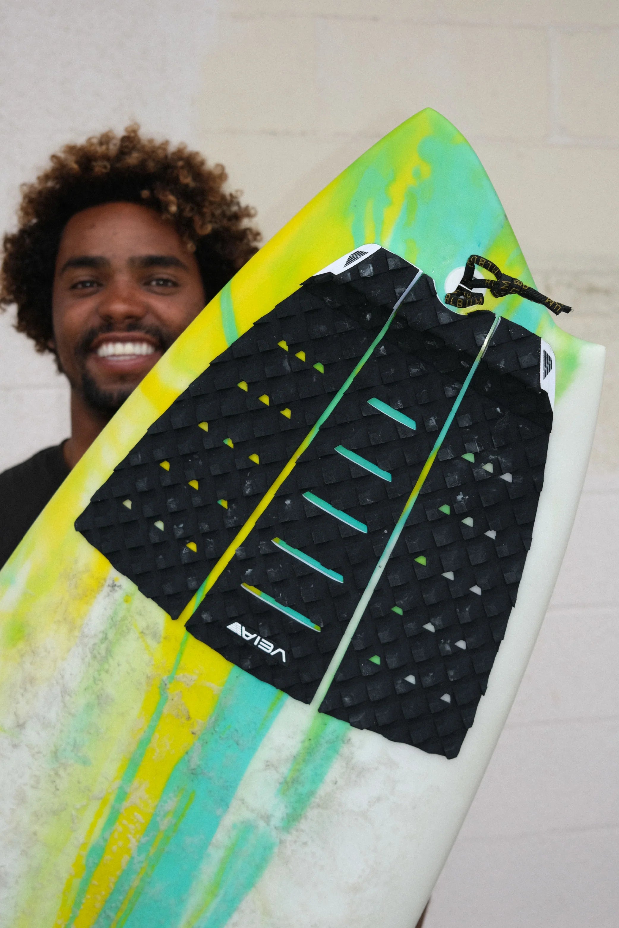 surfboard with VEIA Explorer 3-Piece Traction Pad - Night