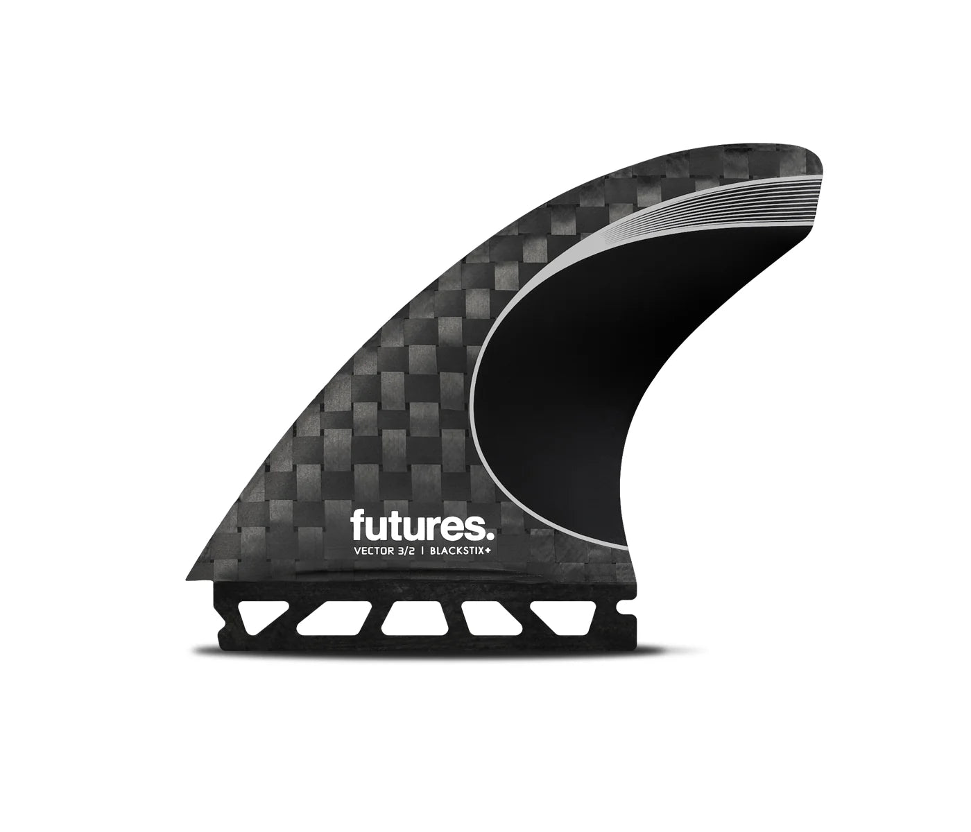Futures Vector 3/2 Blackstix+ Large Thruster Fin Set
