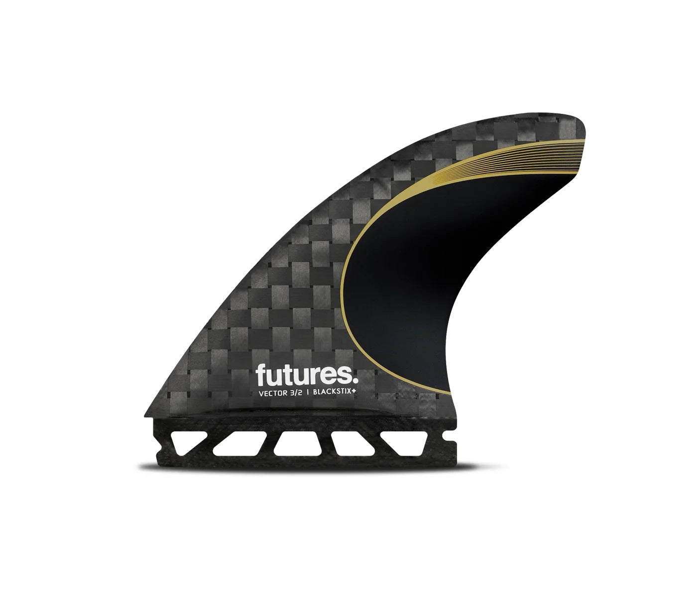 Futures Vector 3/2 Blackstix+ Medium Thruster Fin Set