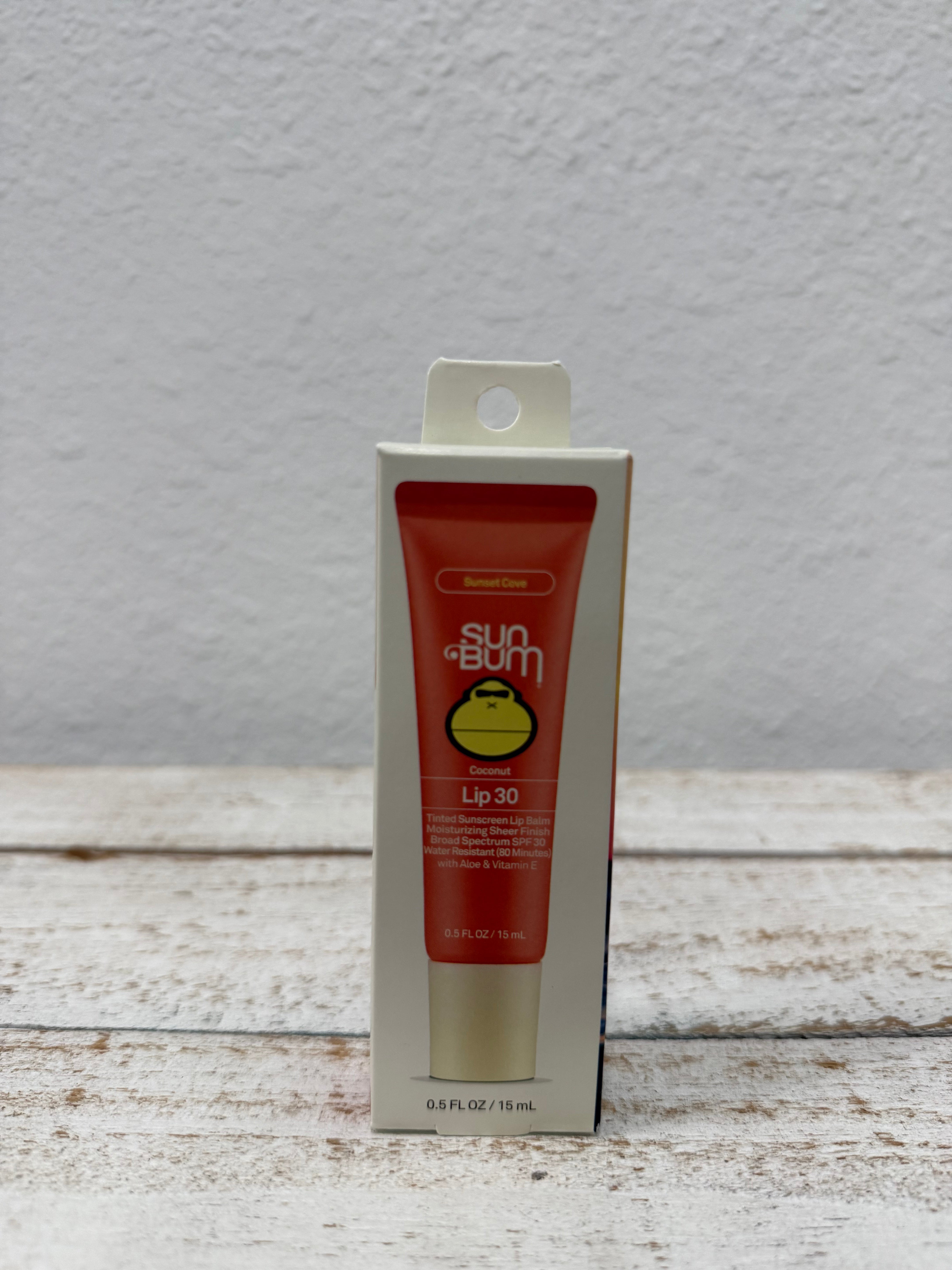SUN BUM ORIGINAL LIP30 TINTED - SUNSET COVE 0.5 OZ