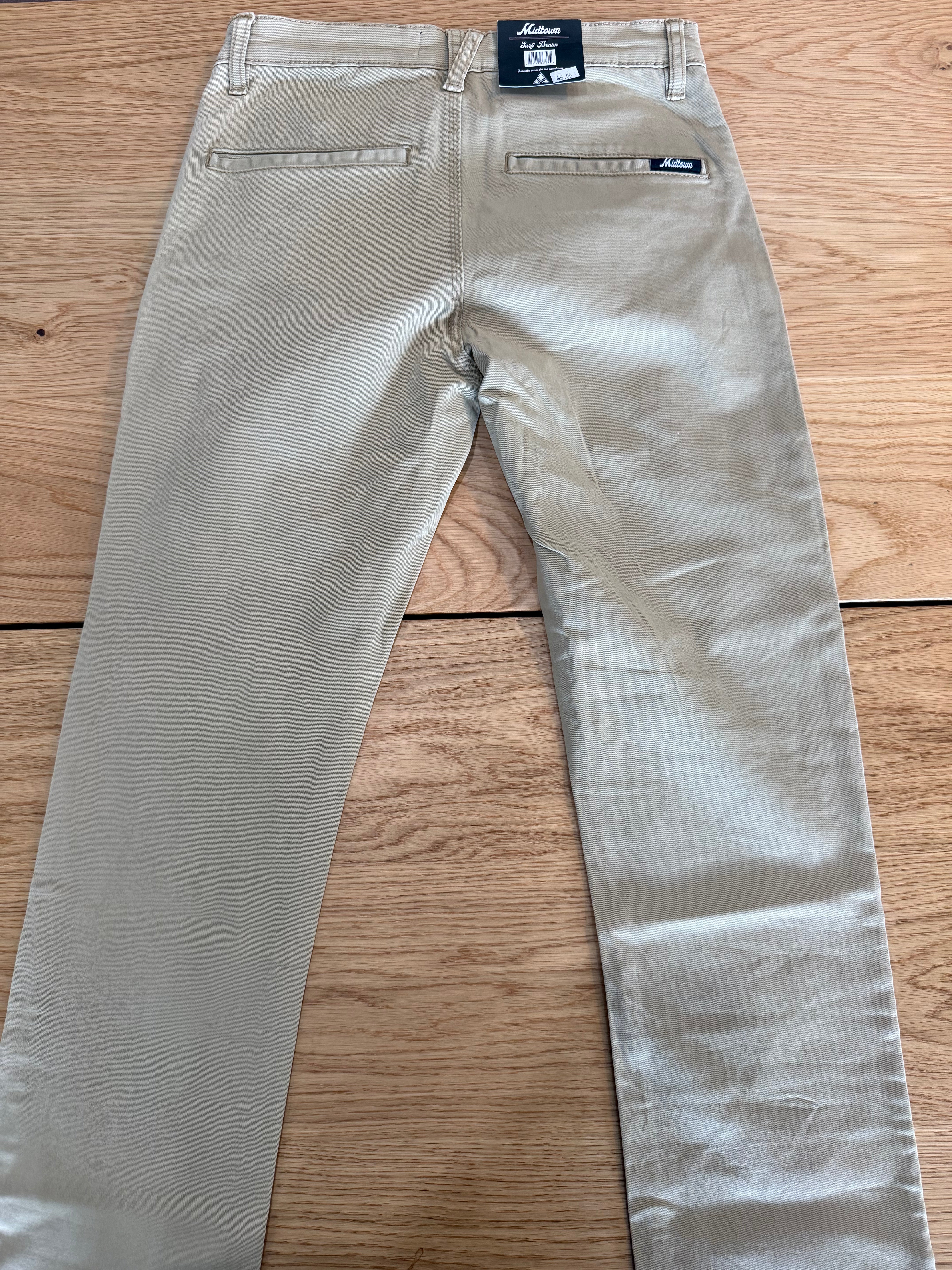 MIDTOWN CARMEL CLASSIC 5-POCKET CHINO - WILD OAT