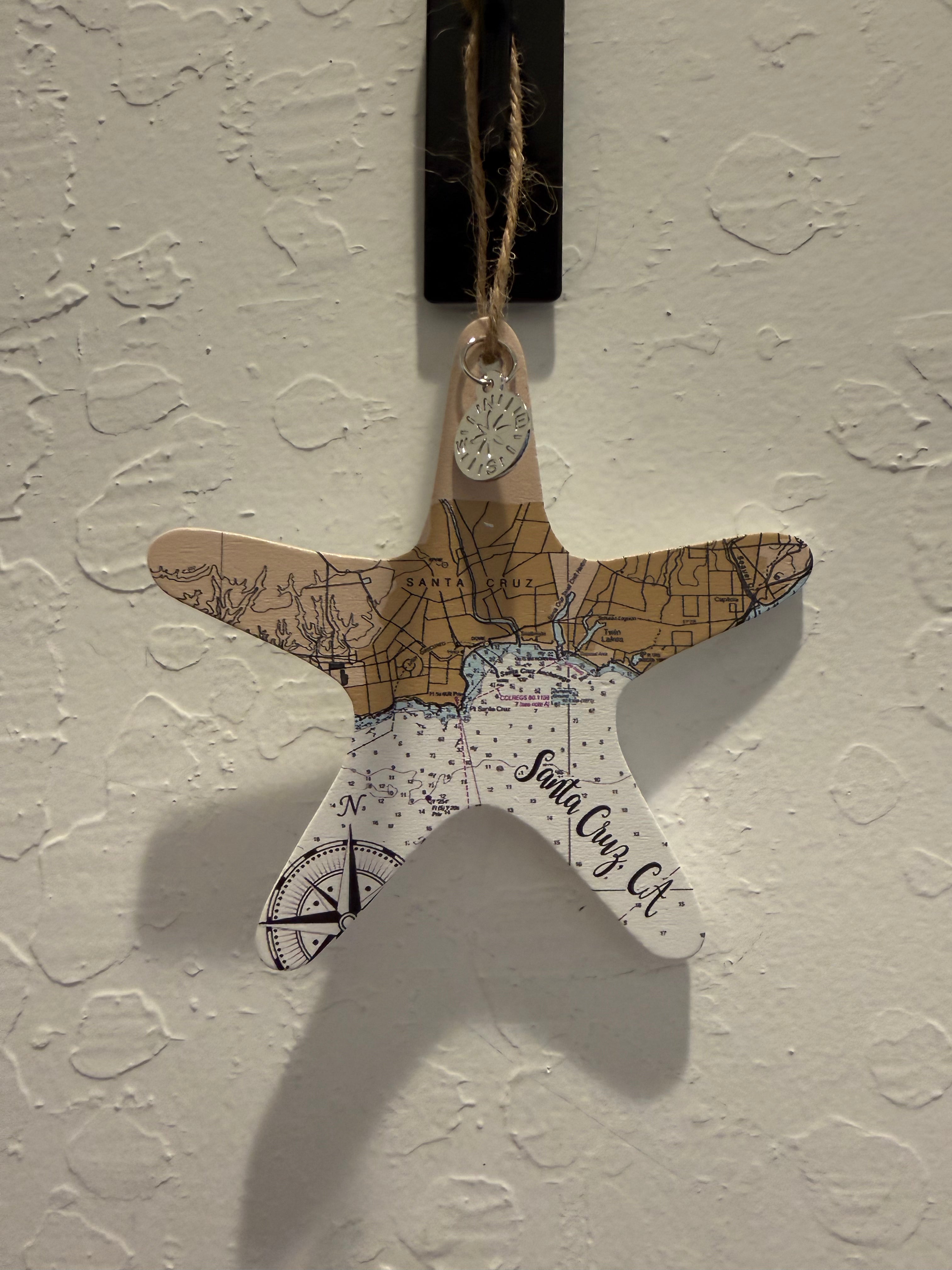 Santa cruz starfish ornament
