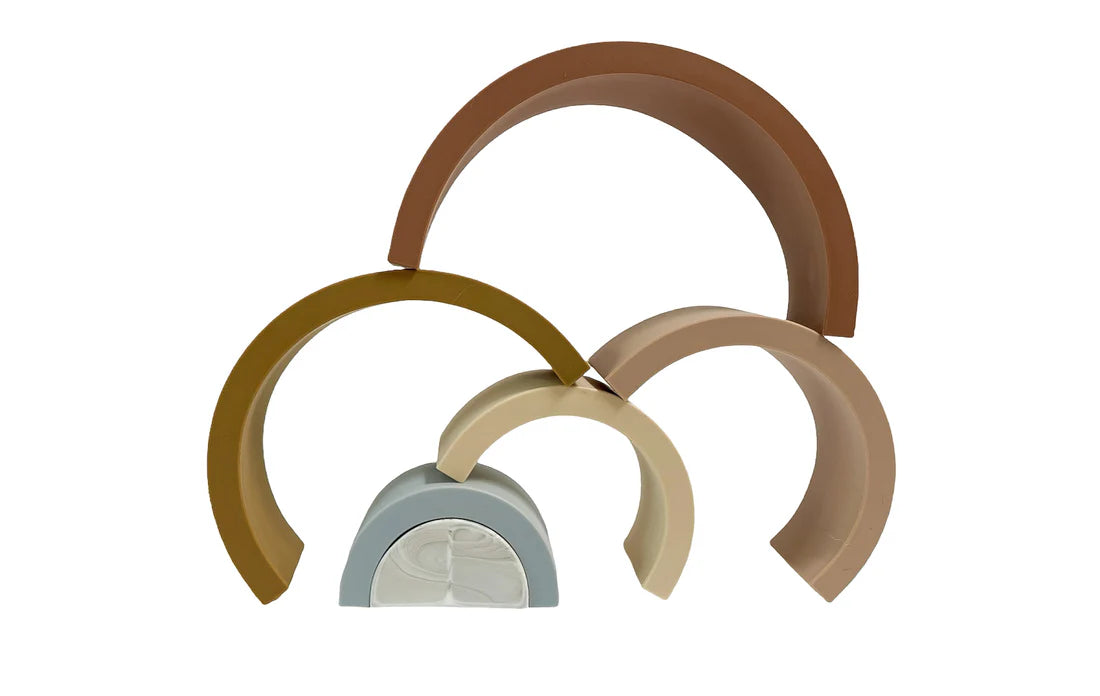 MARLOWE AND SAGE RAINBOW NESTING TOY - NUDE