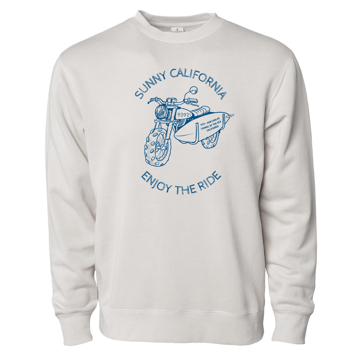 Sunny California Enjoy the Ride Classic Crew Fleece