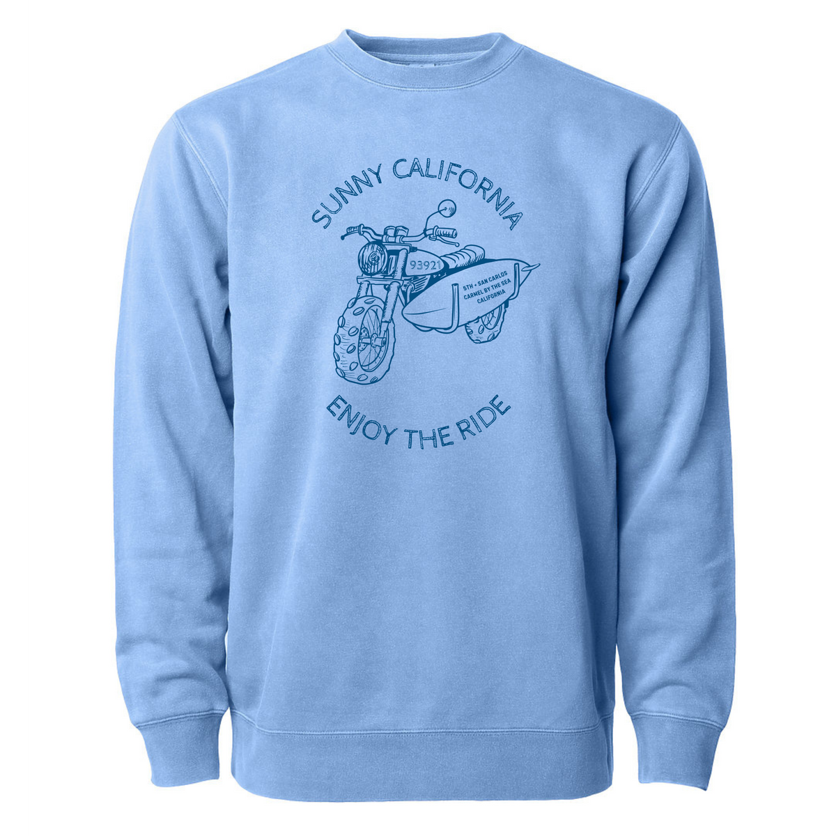 Sunny California Enjoy the Ride Classic Crew Fleece