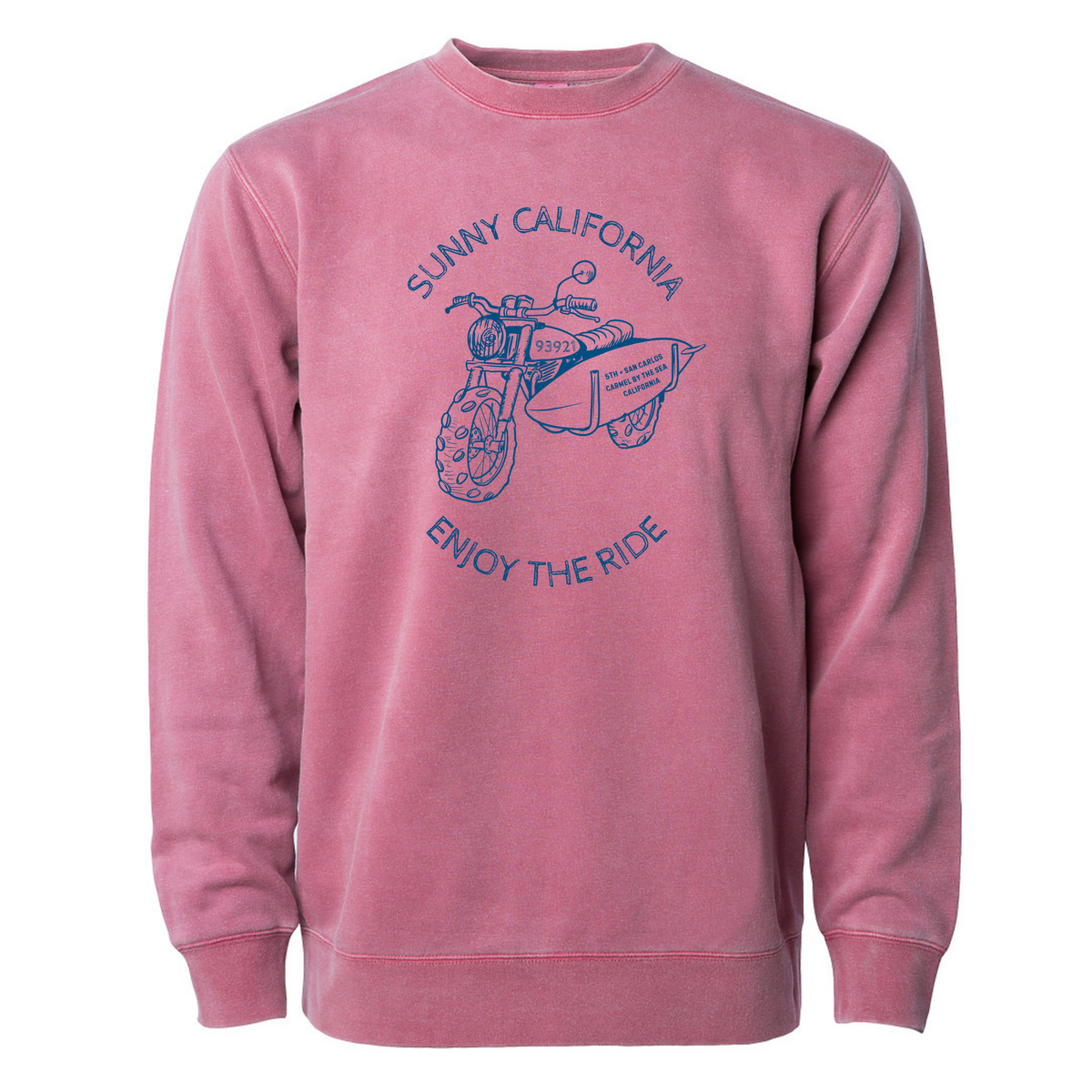 Sunny California Enjoy the Ride Classic Crew Fleece