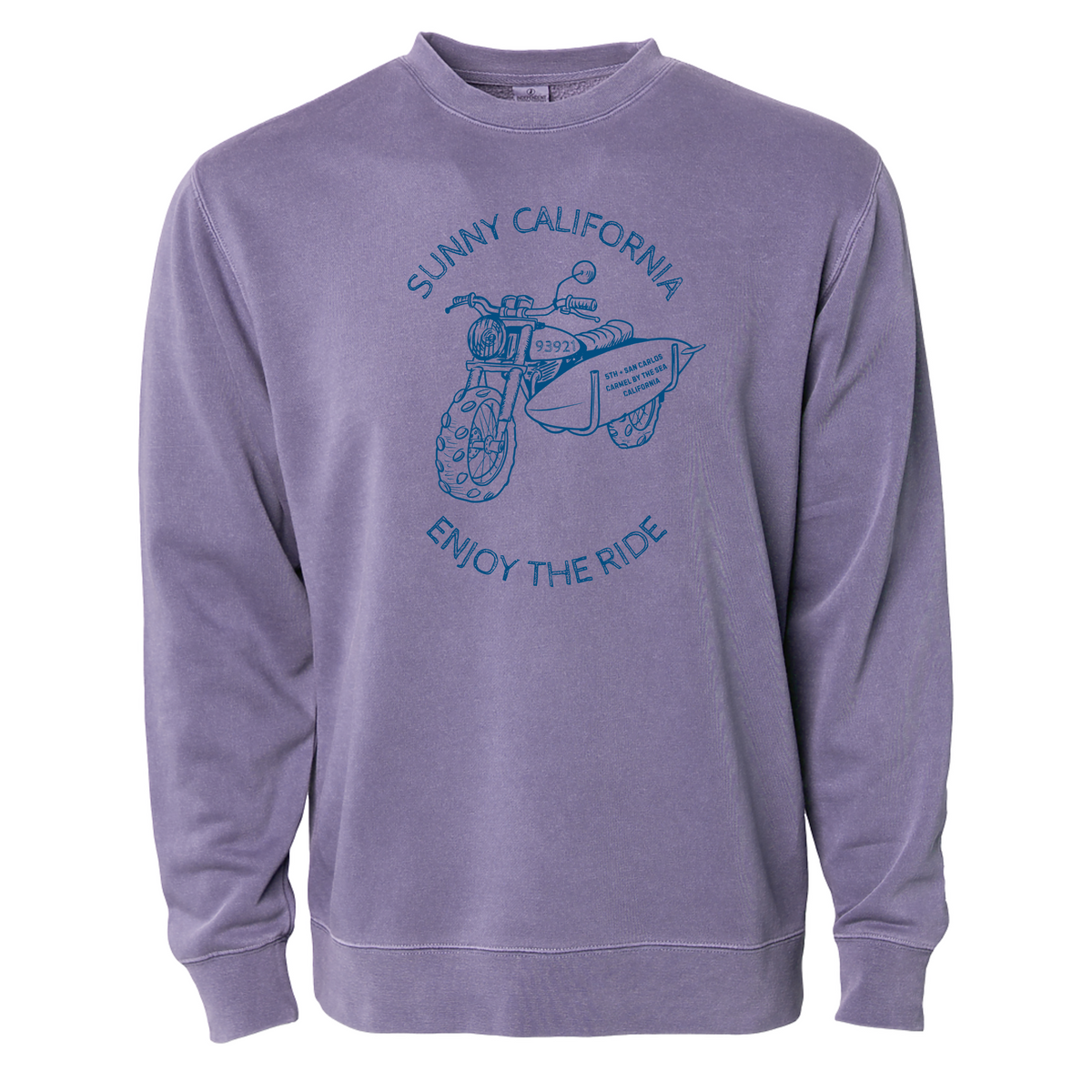 Sunny California Enjoy the Ride Classic Crew Fleece