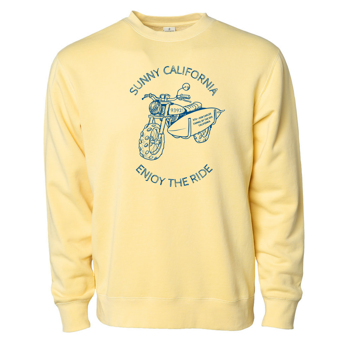Sunny California Enjoy the Ride Classic Crew Fleece