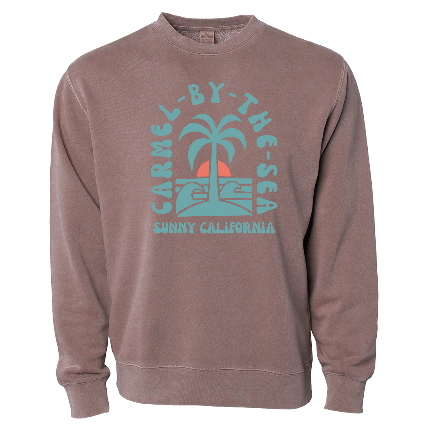 SUNNY CALIFORNIA CARMEL ISLAND CLASSIC CREW FLEECE