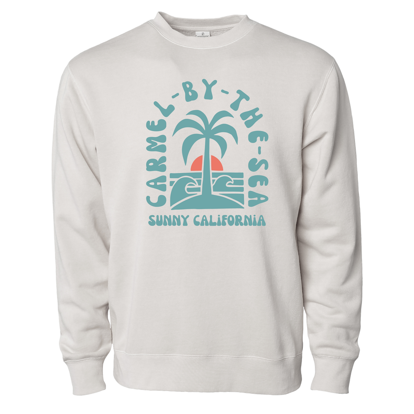SUNNY CALIFORNIA CARMEL ISLAND CLASSIC CREW FLEECE