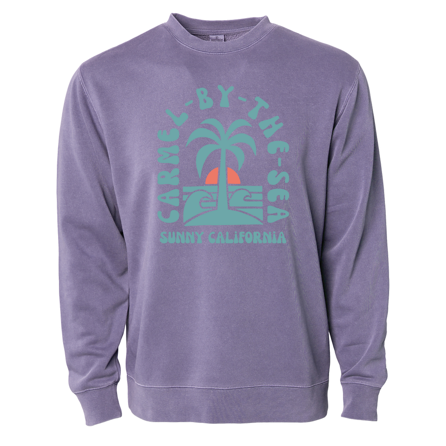 SUNNY CALIFORNIA CARMEL ISLAND CLASSIC CREW FLEECE