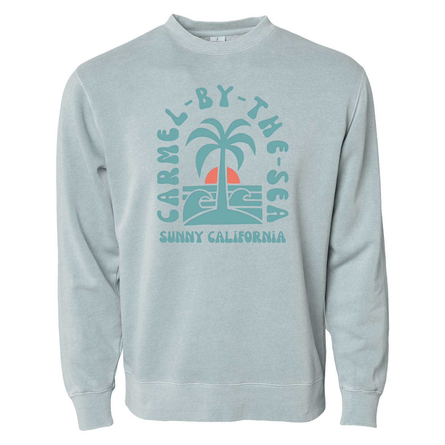 SUNNY CALIFORNIA CARMEL ISLAND CLASSIC CREW FLEECE