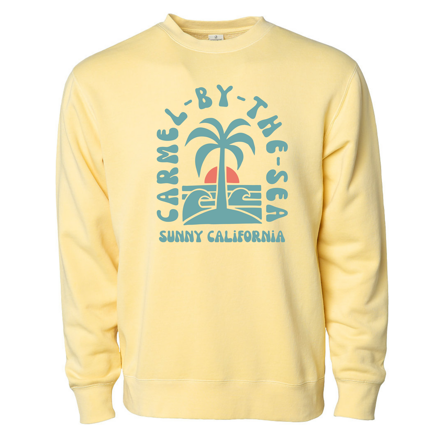 SUNNY CALIFORNIA CARMEL ISLAND CLASSIC CREW FLEECE