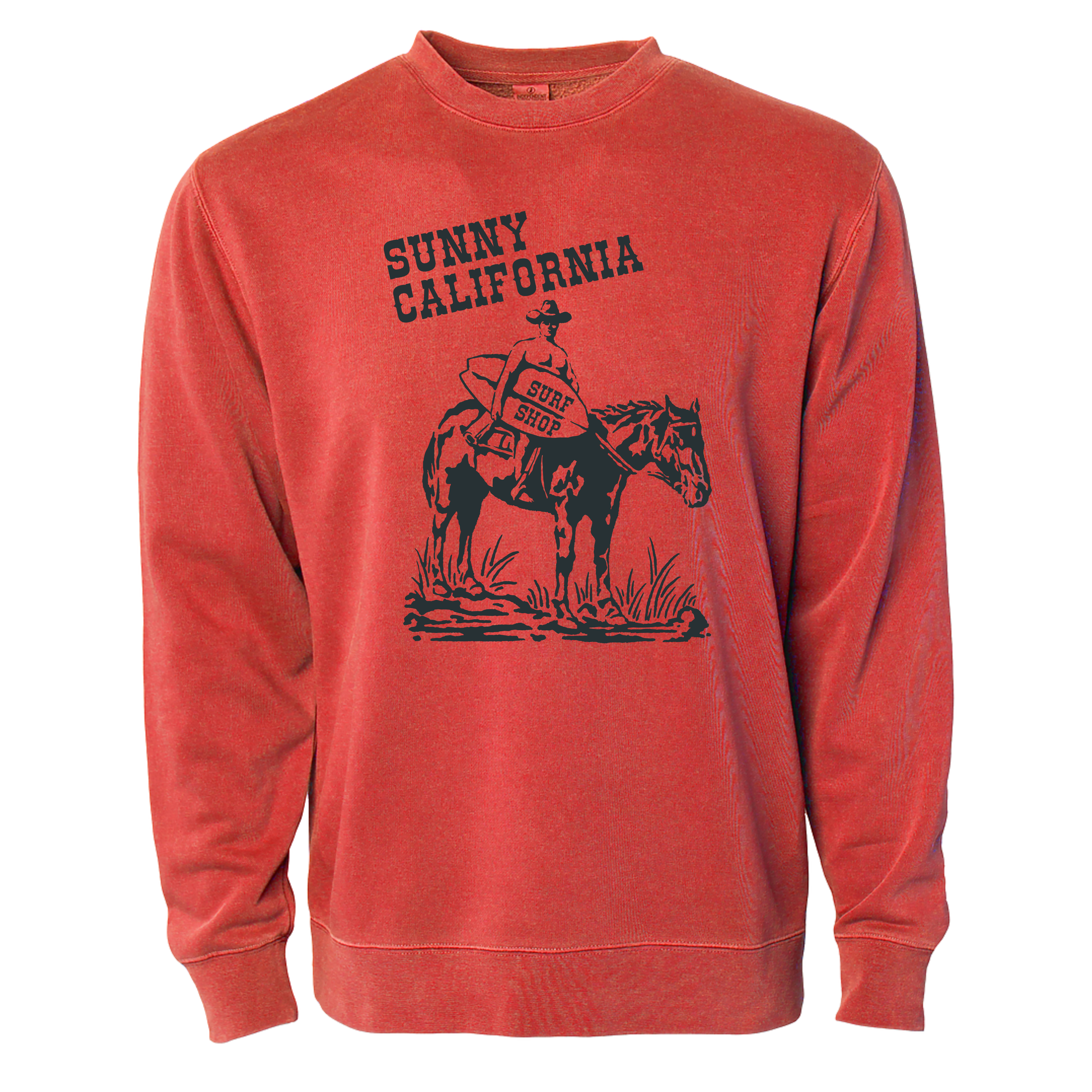 Sunny California Classic Cowboy Crew Fleece