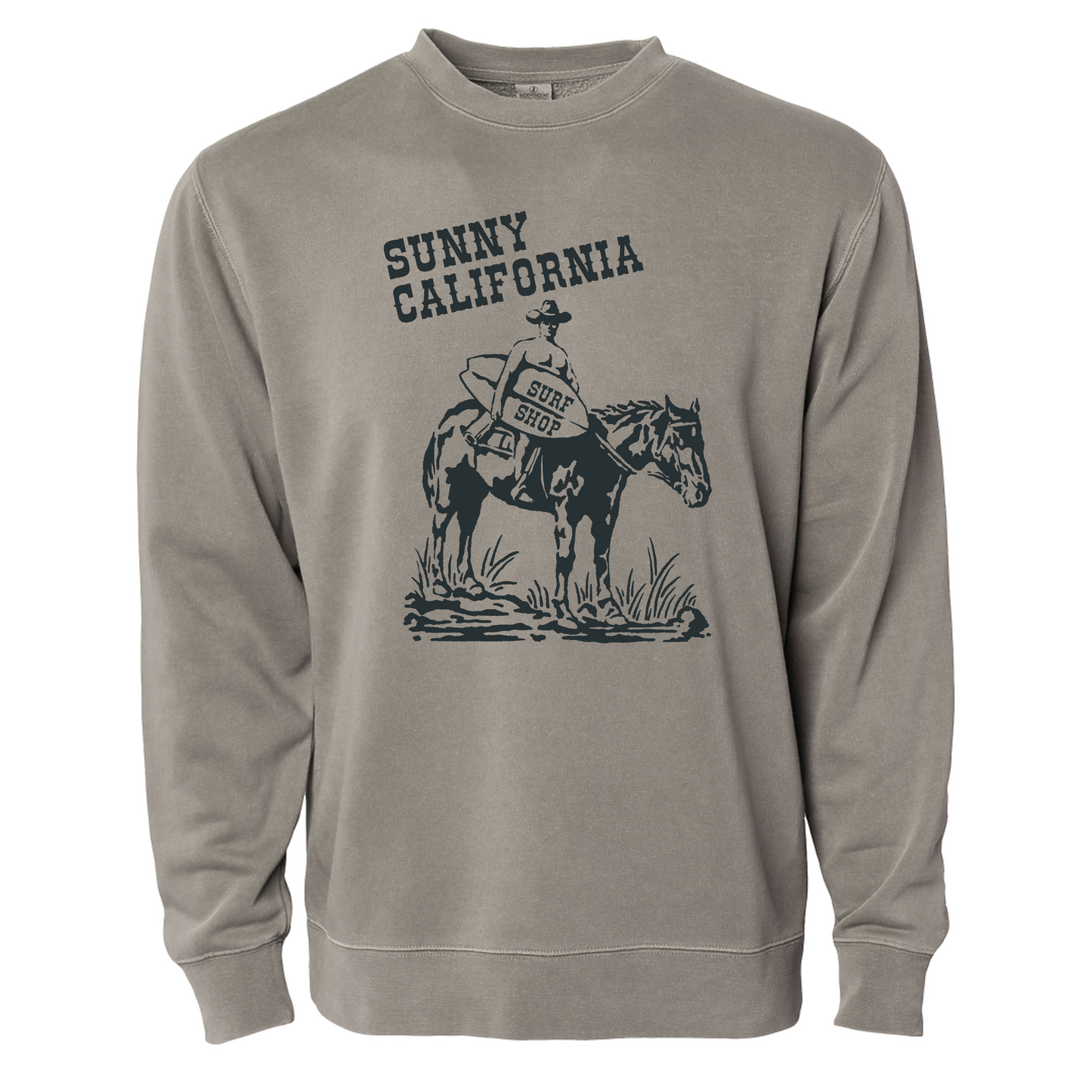 SUNNY CALIFORNIA CLASSIC COWBOY CREW FLEECE
