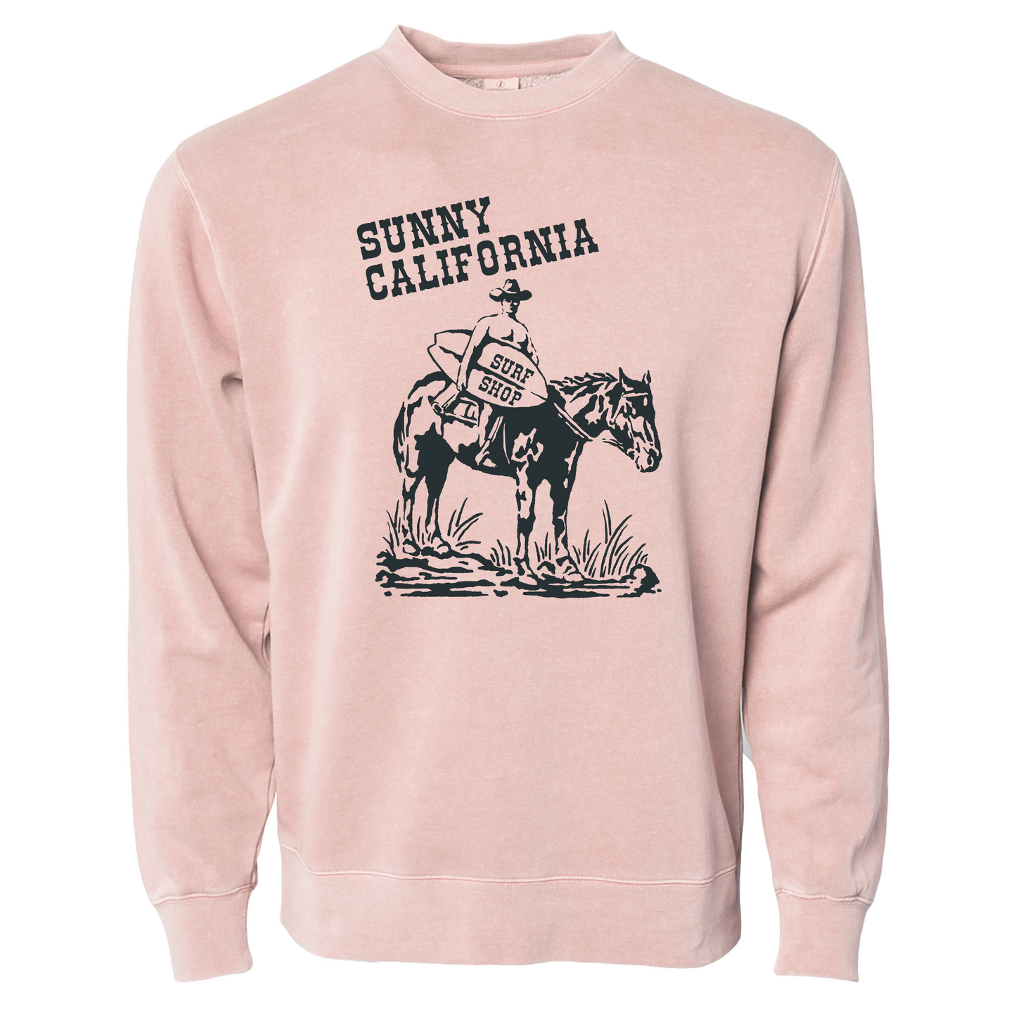 SUNNY CALIFORNIA CLASSIC COWBOY CREW FLEECE
