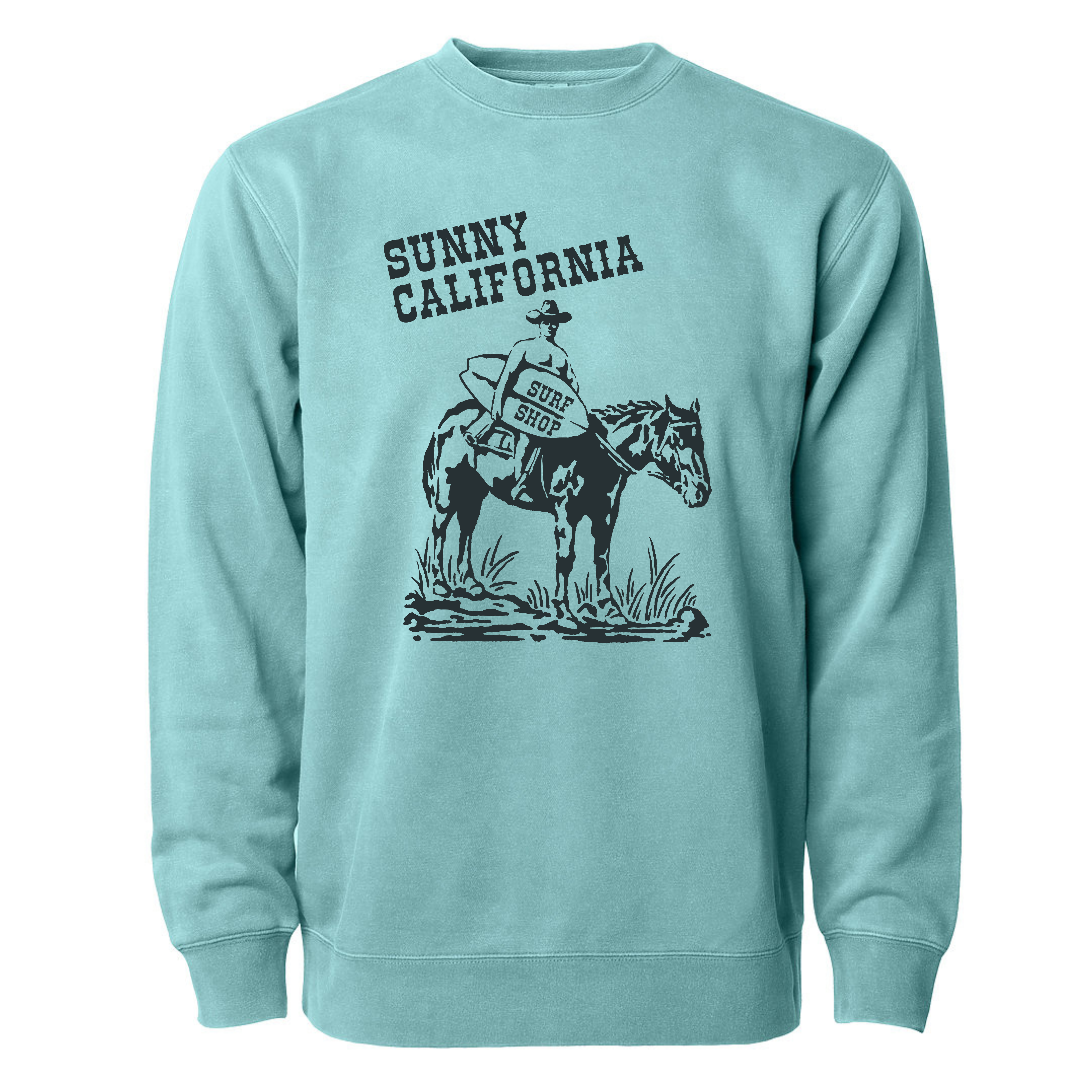 Sunny California Classic Cowboy Crew Fleece