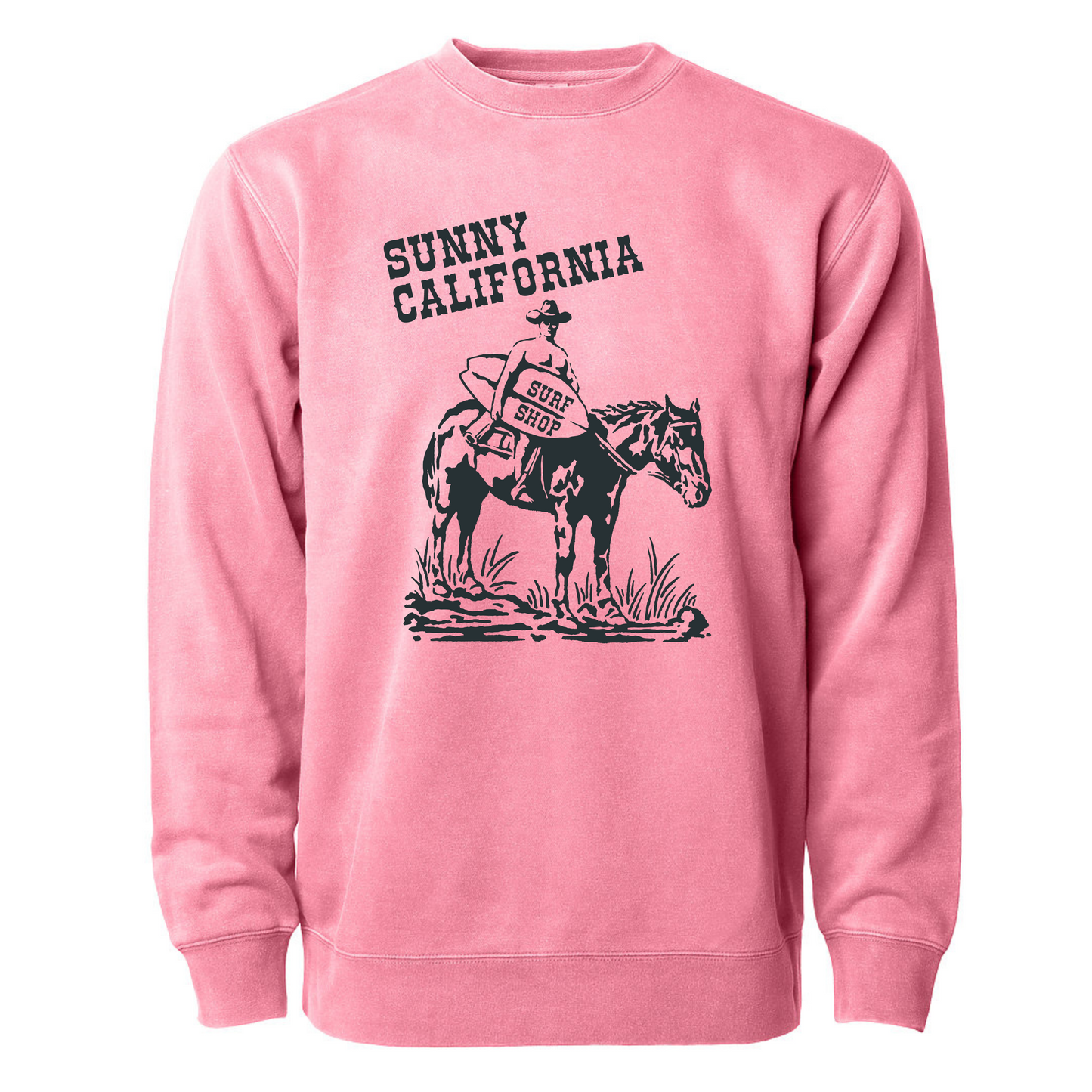 SUNNY CALIFORNIA CLASSIC COWBOY CREW FLEECE