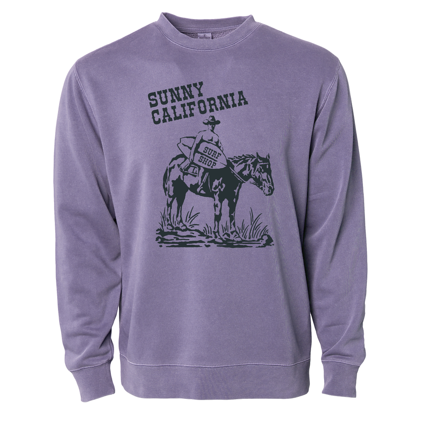 SUNNY CALIFORNIA CLASSIC COWBOY CREW FLEECE