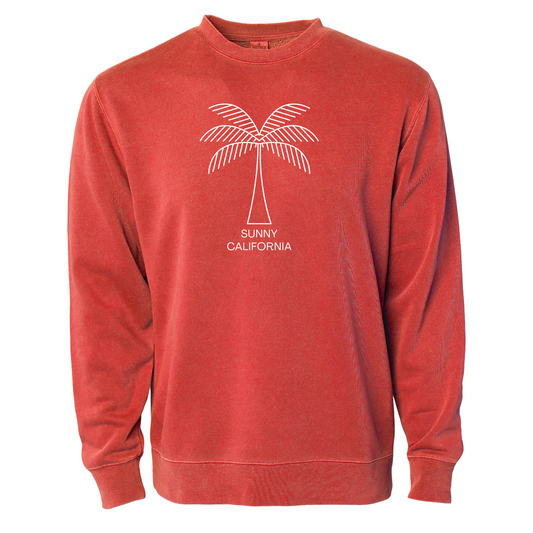 SUNNY CALIFORNIA SOLO PALM CLASSIC CREW FLEECE