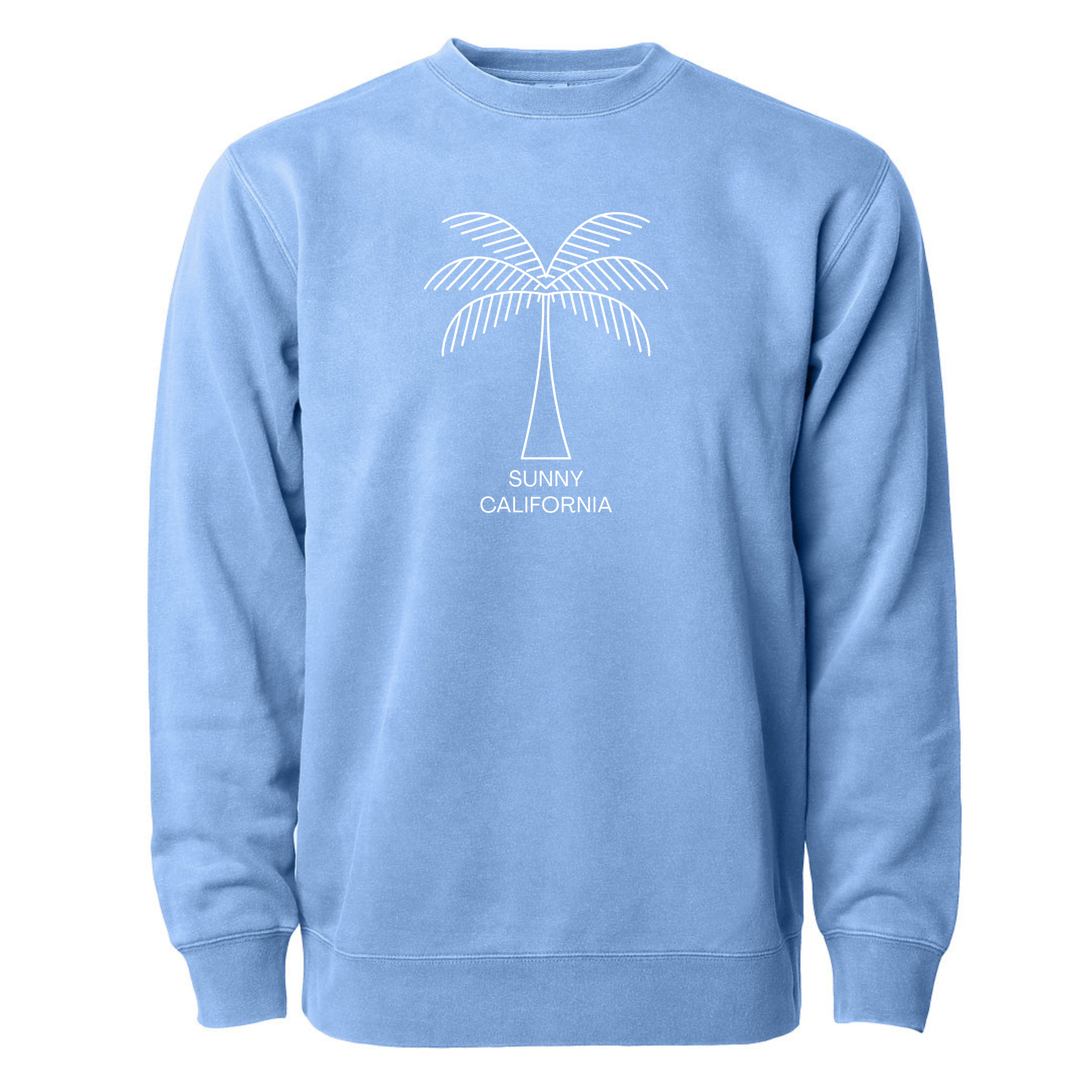 Sunny California Solo White Palm Classic Crew Fleece