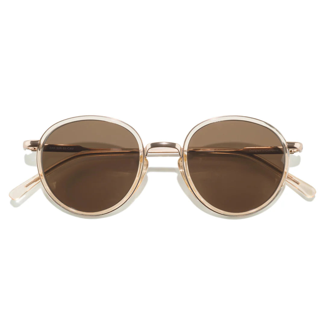Sunski Baia sunglasses in champaigne amber
