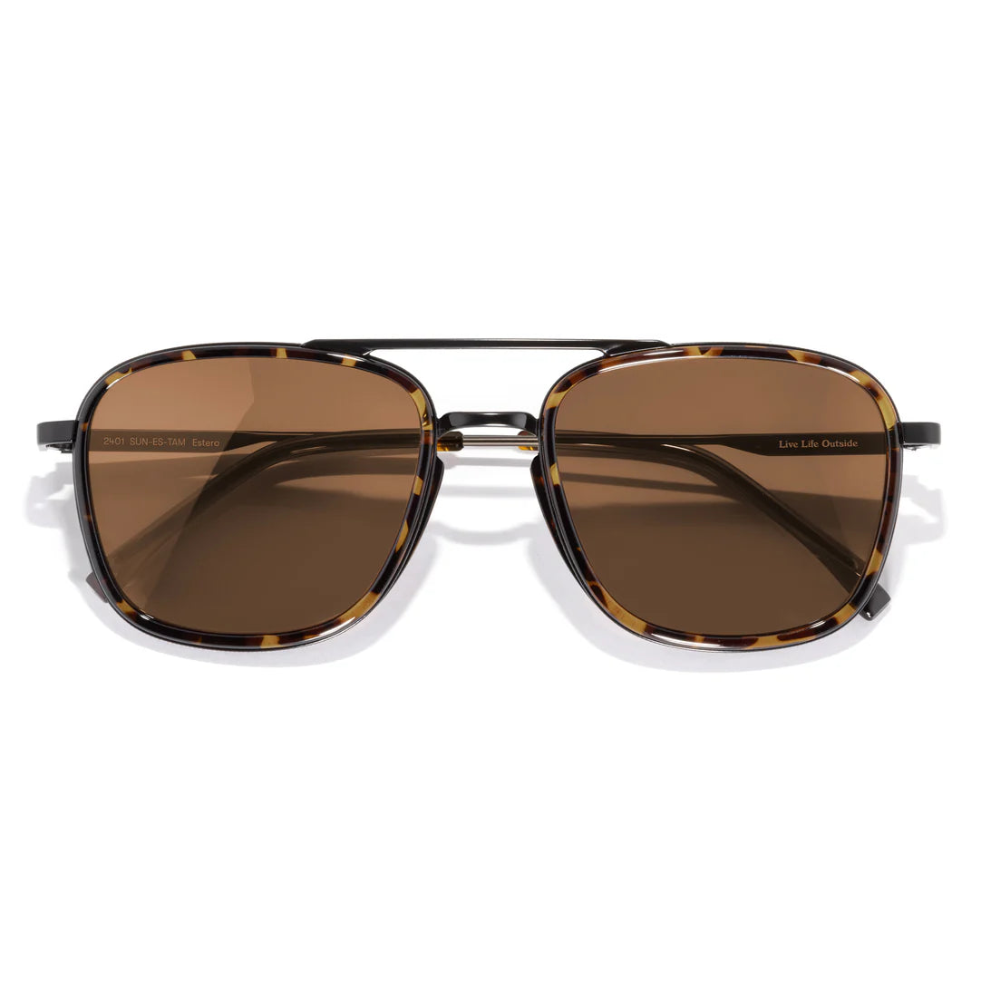 Sunski Estero Sunglasses in Tortoise Amber