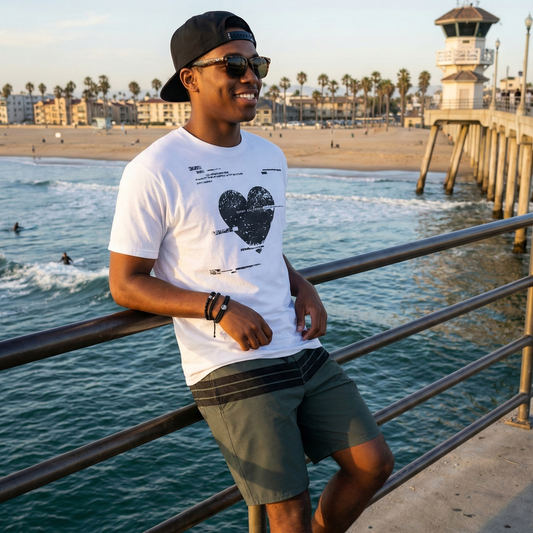 SC SCRAMBLED HEART CLASSIC TEE