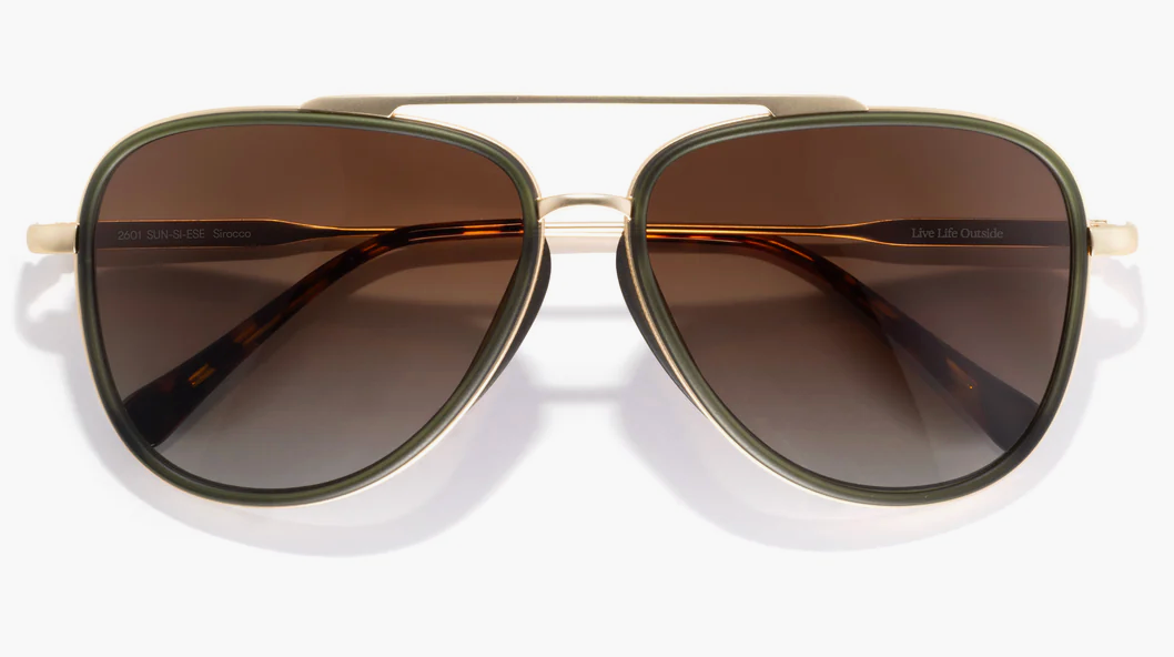 Sunski Sirocco Polarized Sunglasses in Black Copper Slate